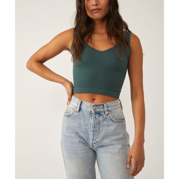 Free People Tops - FREE PEOPLE Solid Rib Brami / Jaded